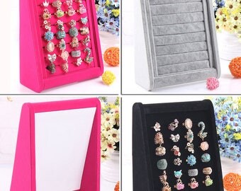 Pink 1 Rectangle 23x18.5x8 cm ring display