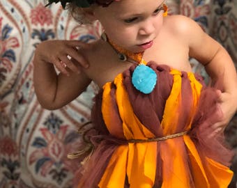 Moana inspired toddler costume 2T-4T
