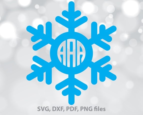 Download SVG snowflake monogram Christmas svg files Wreath cut file