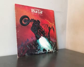 Vintage 1977 Meat Loaf Bat Out Of Hell 12" LP Vinyl Record