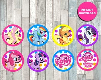 80% OFF Printable My Little Pony Cupcakes toppers instant download, My Little Pony party Toppers, Printable My Little Pony Toppers