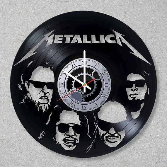 Vinyl Record Wall Clock Metallica Rock Band Music Legend