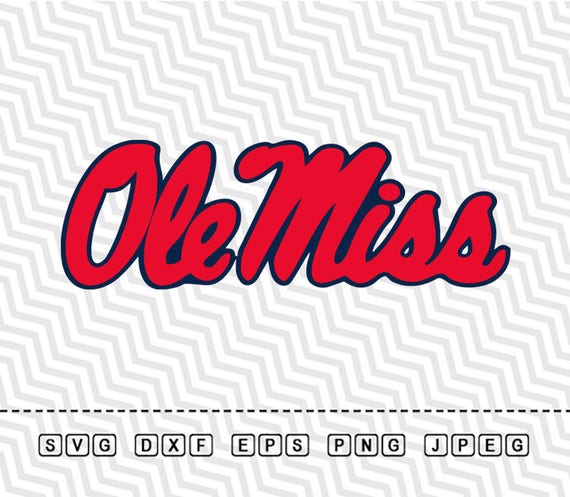 SVG Ole Miss Rebels Logo Vector Layered Cut File Silhouette Cameo ...