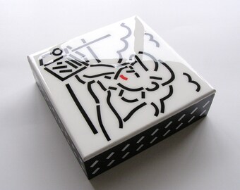 Neo-pop style painted box