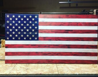 Wood flag | Etsy