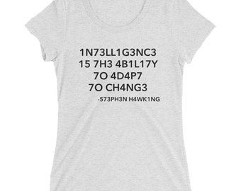 stephen hawking quote shirt