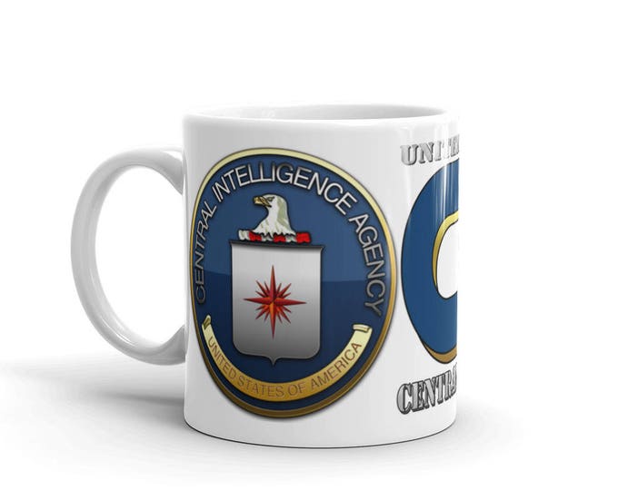 CIA Mug, US Government Mug, Central, Intelligence, Agency Mug, Spy Mug, Spook Mug, Ghost Mug, Burned, Agent, Ops, Field Agent, CIA Gift