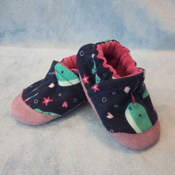 Narwhals: Soft Sole Baby Shoes 6-12M Narwhals: Soft Sole Baby Shoes 6-12M