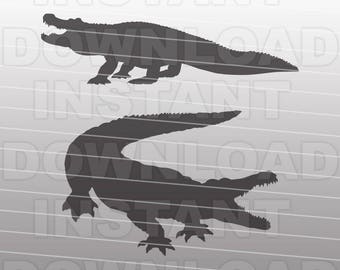 Alligator SVG File - Gator SVG File - Vector Art - Commercial & Personal Use - svg file for Cricut,svg file for Silhouette,vinyl cutting
