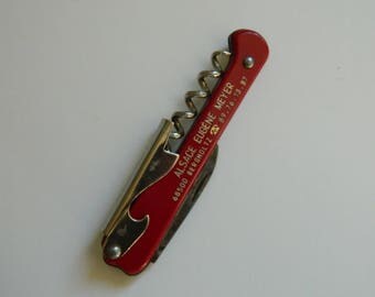 Vintage French Sommelier Corkscrew Wine Bottle Opener Bar Ware Advertisment