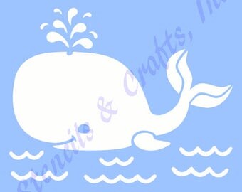 Whale stencil | Etsy