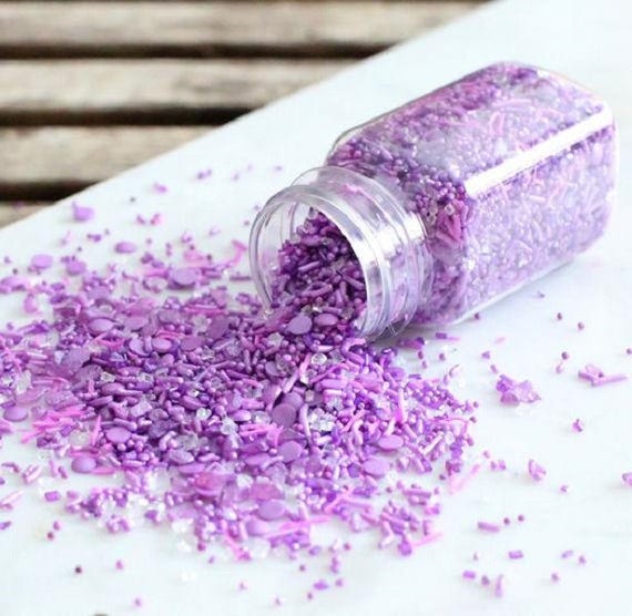 Sprinklefetti Sparkle Purple Sprinkles Mix Sparkling Sugar