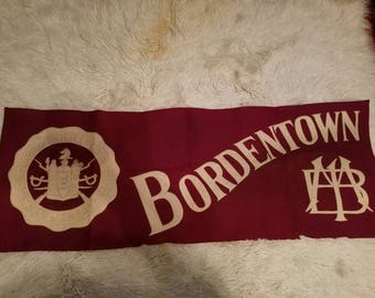 banner vintage bordentown institute military stars