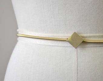 1970s Gold Metal Coil Stretchy Belt