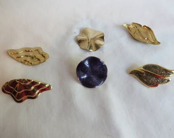 Variety of Post Earrings, Purple, Gold, Post