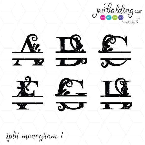 Download Split Letter SVG - Split Letter DXF - Split Letter ...