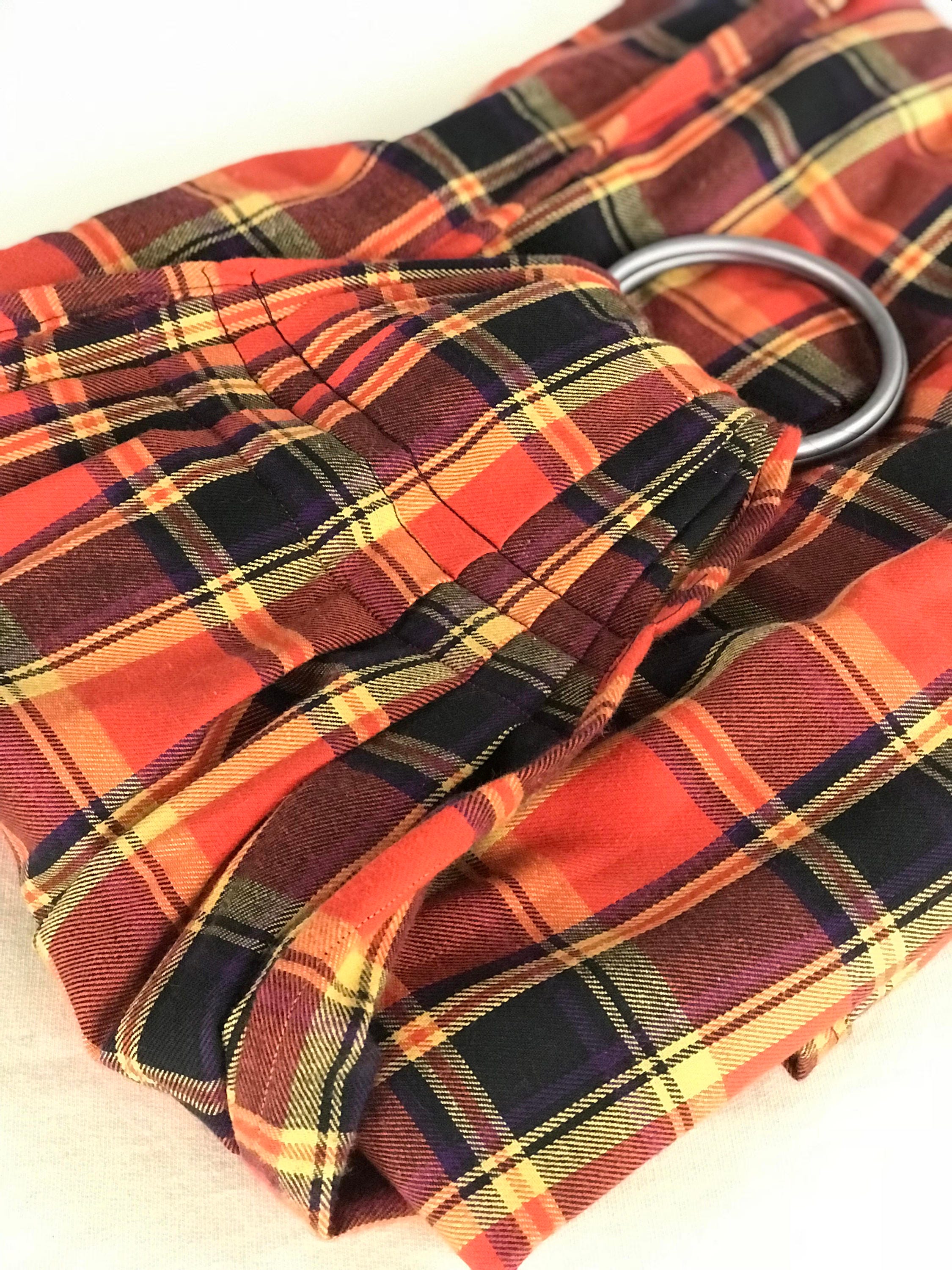 plaid baby wrap