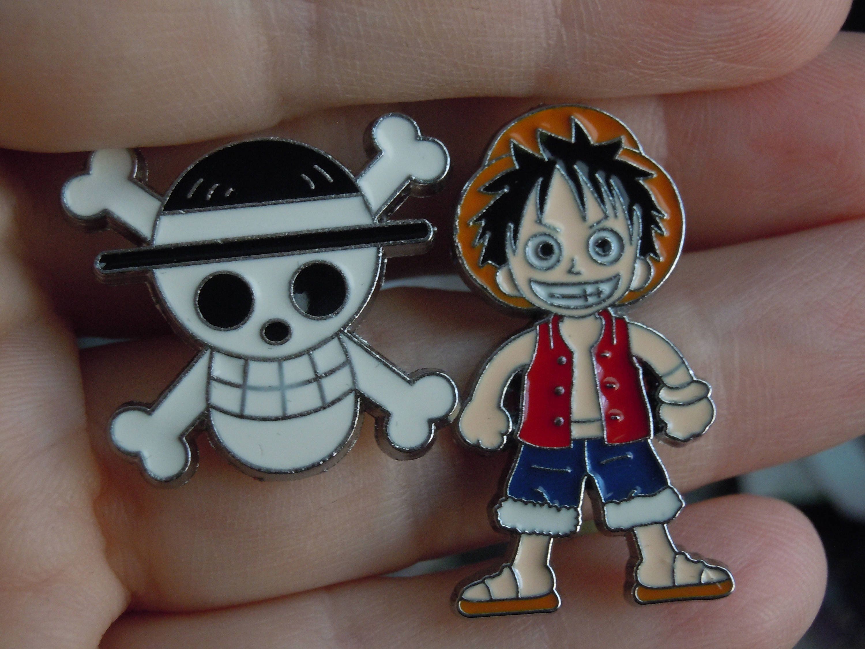 Luffy Lanyard Pin Set Anime Enamel Pins inspired by One