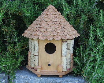 Gazebo Birdhouse, wine cork art