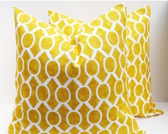 15% Off Sale Decorative pillows Yellow Pillow - Throw Pillow covers - Yellow Pillow Covers - Throw Pillows - 16x16 pillow covers - Toss pill