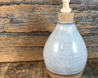 Ceramic Soap Dispenser / Handmade Pottery Lotion Dispenser / Cream Soap Pump / Rustic Decor / Country Kitchen