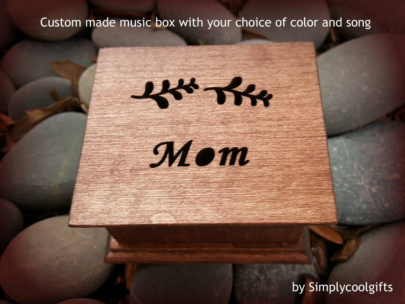 music box wooden music box gift for Mom custom made music