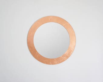 Chic Copper Wall Mirror - ø 15,7"