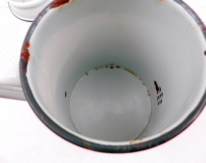 Vintage Mint Green Enamel French 3 Piece Coffee Pot with Goose Neck Spout, Enamelware Pour Over Cafetiere from France, Retro French Country Vintage Mint Green Enamel French 3 Piece Coffee Pot with Goose Neck Spout, Enamelware Pour Over Cafetiere from France, Retro French Country