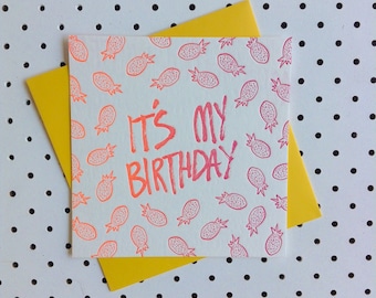 Fill-in Invitation - Set of 5 'It's my Birthday'