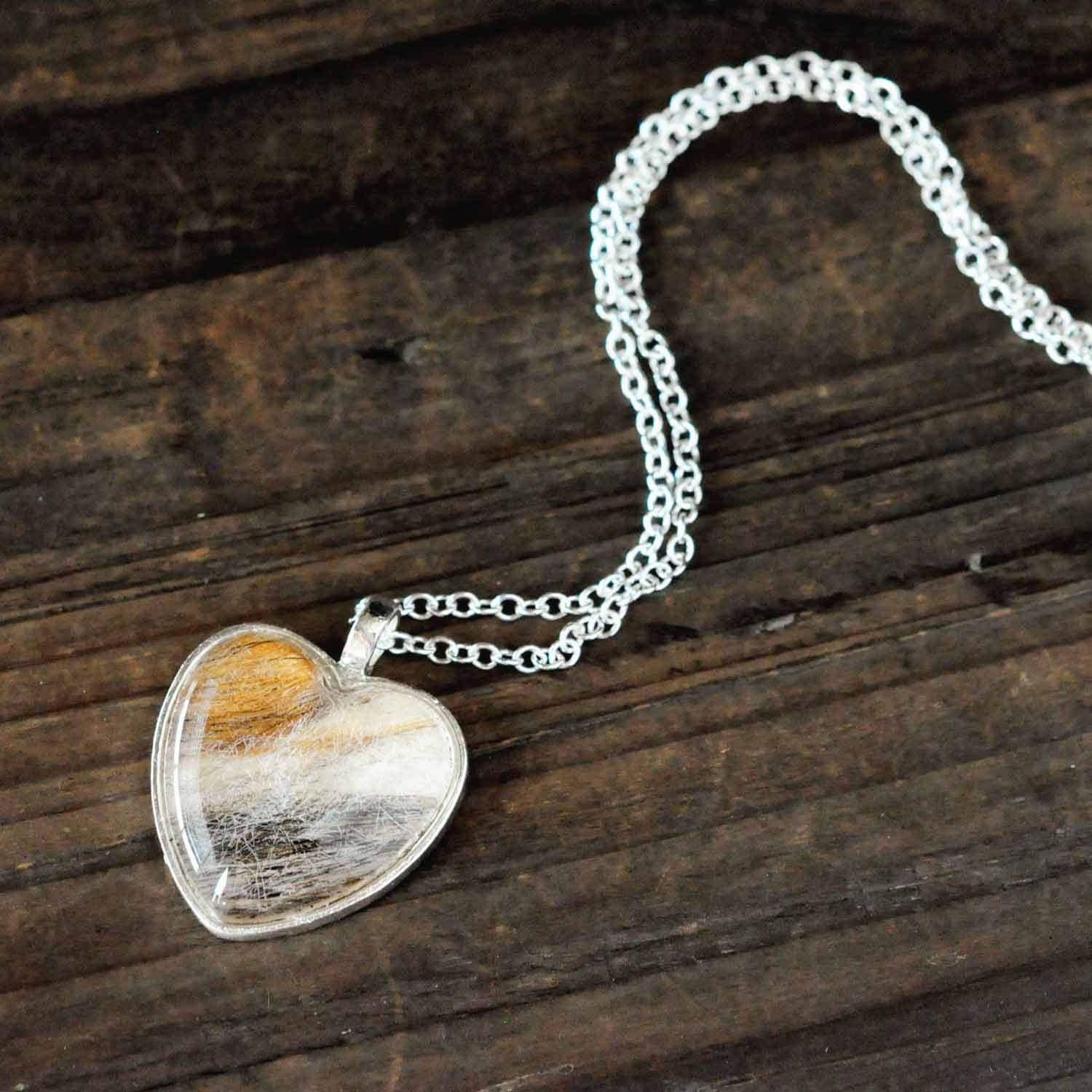 Pet Hair Necklace Dog Jewelry Lover Gifts Custom Cat Pet Hair Necklace Dog Jewelry Lover Gifts Custom Cat Charm Loss Gift