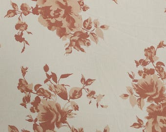 OffWhite Rosegold 58" Printed Crepe Chiffon Fabric by the Yard-Style P-114-586