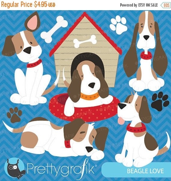 80% OFF SALE puppy dog clipart commercial use, vector graphics, digital clip art, digital images - CL567 Il_570xn