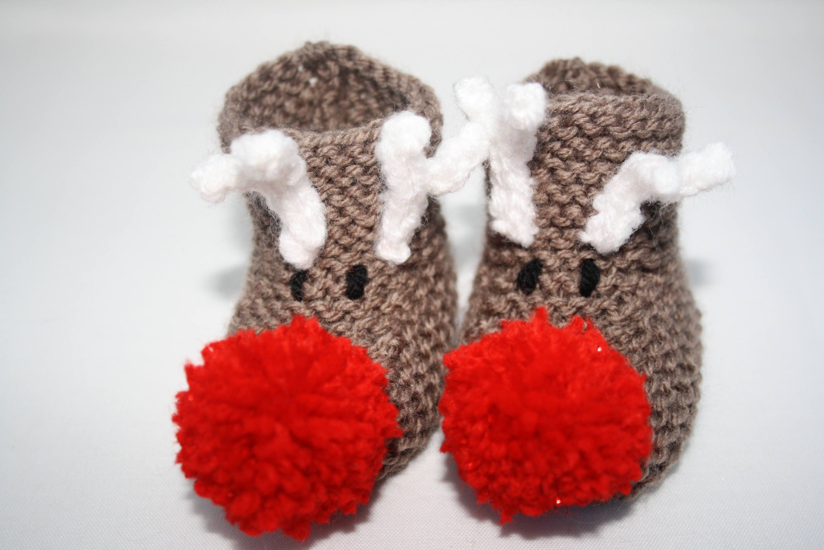 Baby booties // Babies first Christmas // New born baby