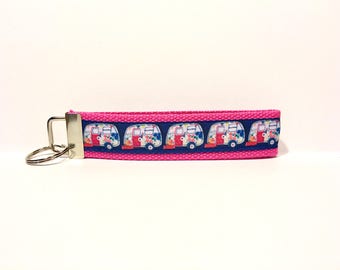 Camper Keychain camper key chain Camping Keychain Camp key fob Going Camping Pull behind Camper happy camper key fob tiny house trailer