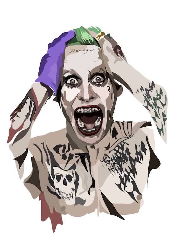 Joker Art Print Suicide Squad Jared Leto