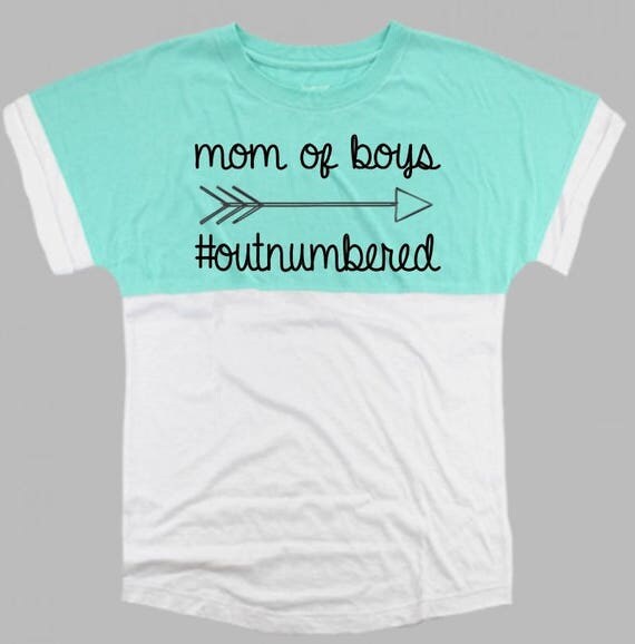 Mom Of Boys Outnumbered Shirt Boy Mom Shirt Mother's