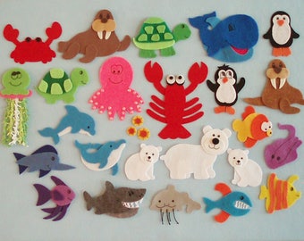 Commotion in the Ocean Felt Board Story/Felt Board Stories/Flannelboard Stories/Felt Ocean Animals/Ocean Theme/Teaching Resource/Literacy