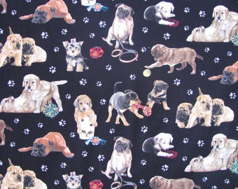 Dog Paw Print Fabric