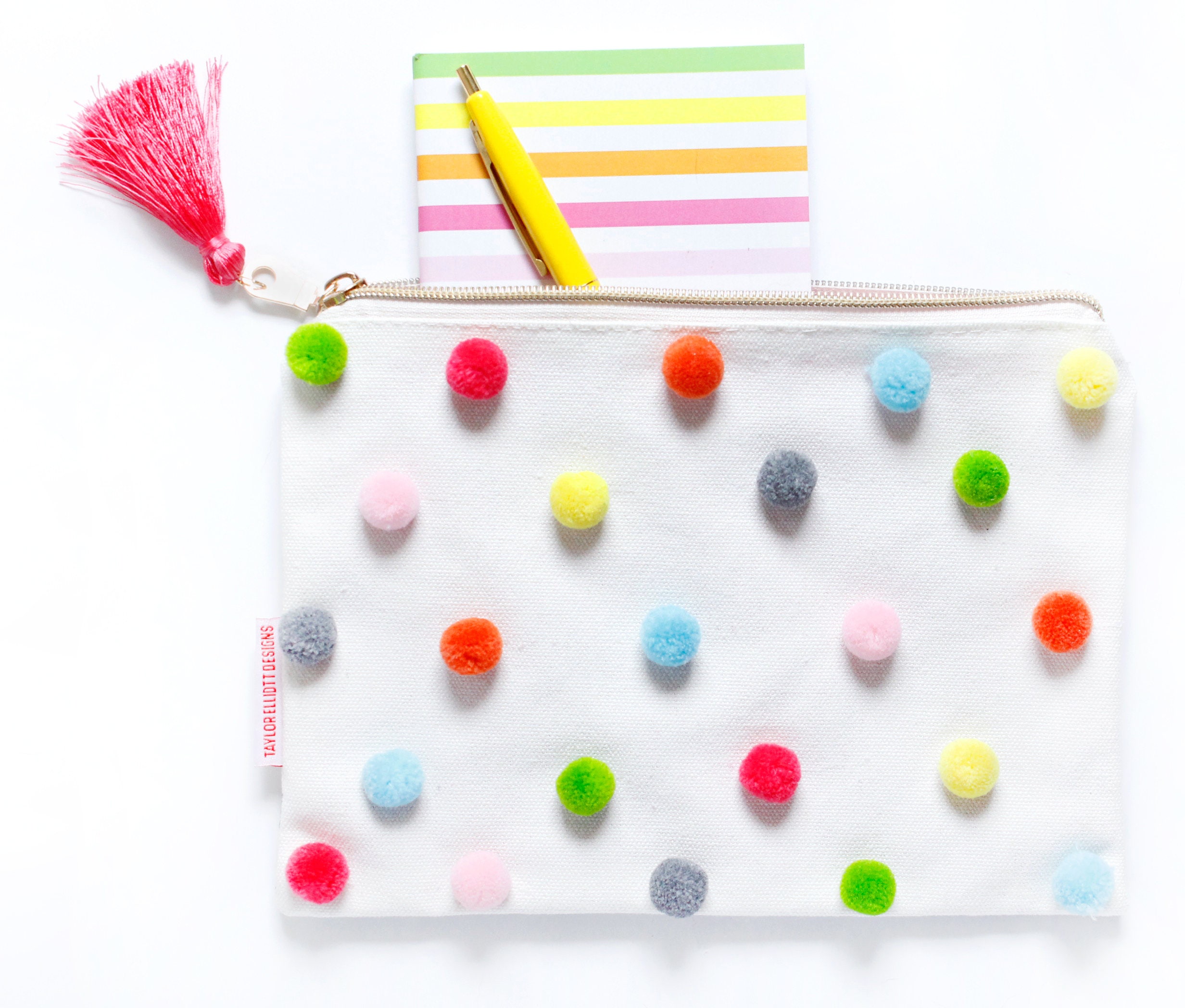 Pom Pom Pouch Travel Bag Pom Poms Tassels Pompom Jewelry