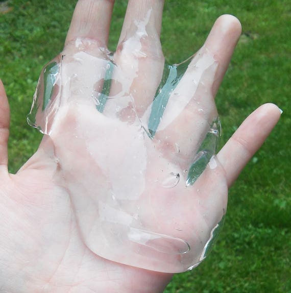 Clear Slime crystal slime diamond slime see through slime
