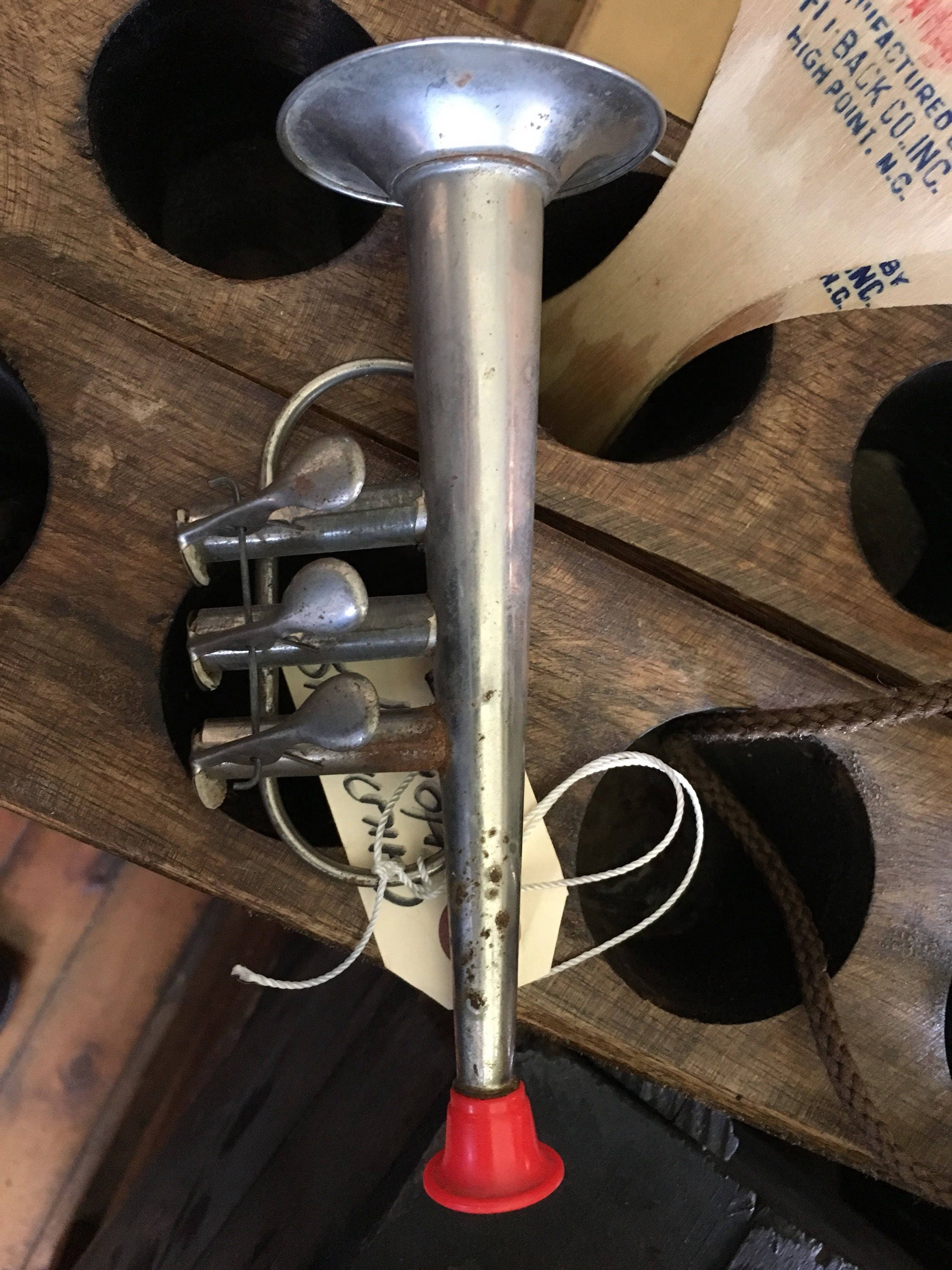 Vintage Brass French Horn made in Japan Works Fine I have