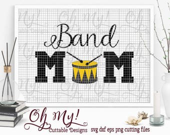 Band Mom Cutting File SVG Dxf Eps Png