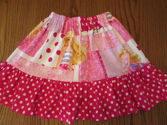 Barbie skirt,Barbie cotton skirt,Barbie clothes,Barbie gift,gift for girl,toddler Barbie,Barbie ruffle skirt,Barbie birthday,Barbie party