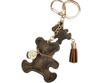 louis vuitton teddy bear keyring