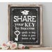 Instant 'Share your Key to Success' Printable