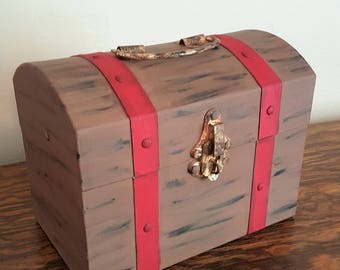 Pirate Centerpiece, Treasure Chest, Pirate Treasure Chest, Pirate Party Decor, Pirate Birthday Party, Pirate Baby Shower, Boy Birthday Party
