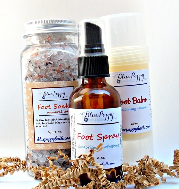 Mens Gift Set Foot Care Gift Box includes Foot Spray Foot