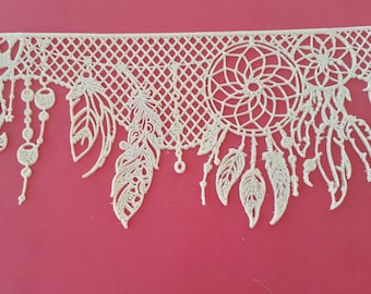 Edible Lace - American Native Dream Catcher Cake Decorating Topper