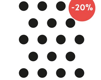 Polka-dot stickers for wall decoration and every surface - very easy to install
