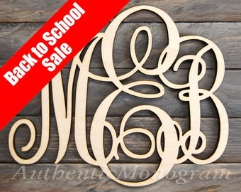 Dorm Decor Best Value WOODEN MONOGRAM - Laser Cut Wooden monogram wall hanging - Large Monogram wall letters - Personalized Gift